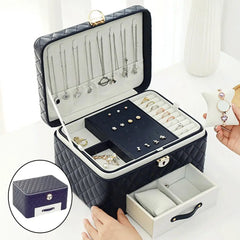 Luxury Leather Jewelry Travel Case